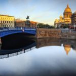Синий мост в Санкт-Петербурге