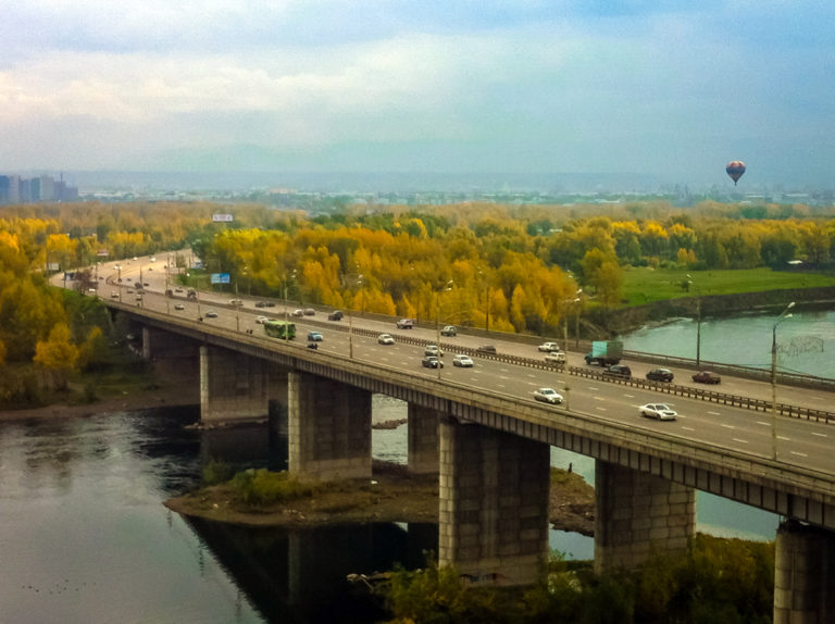 Путинский мост в красноярске фото