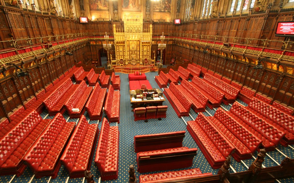 Зал заседаний Палаты лордов