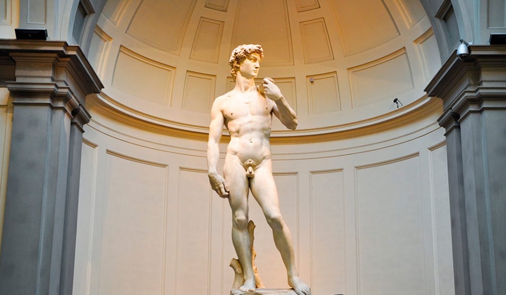 michelangelos statue of david 1